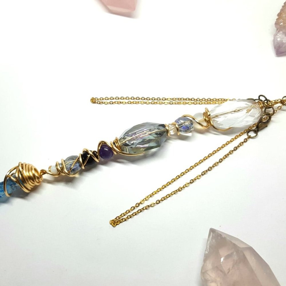 Blue Aura Crystal Wand - Picture 4 of 10